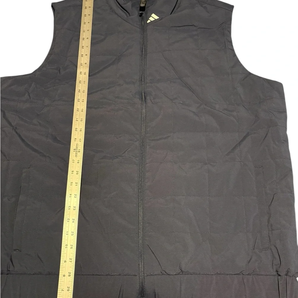 Adidas Men’s Quilted Full Zip Up Vest With Front Pockets Navy 2XL NWT